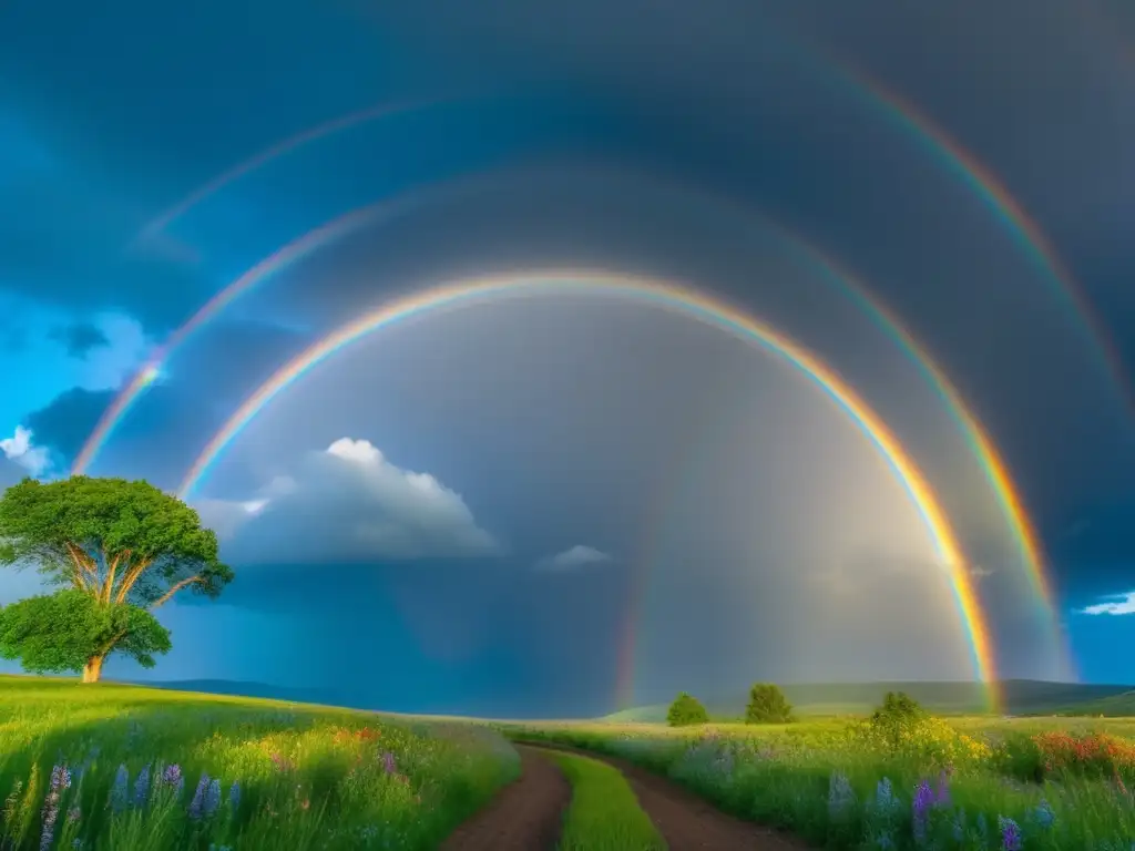 Fotografía del arco iris: captura colores naturaleza