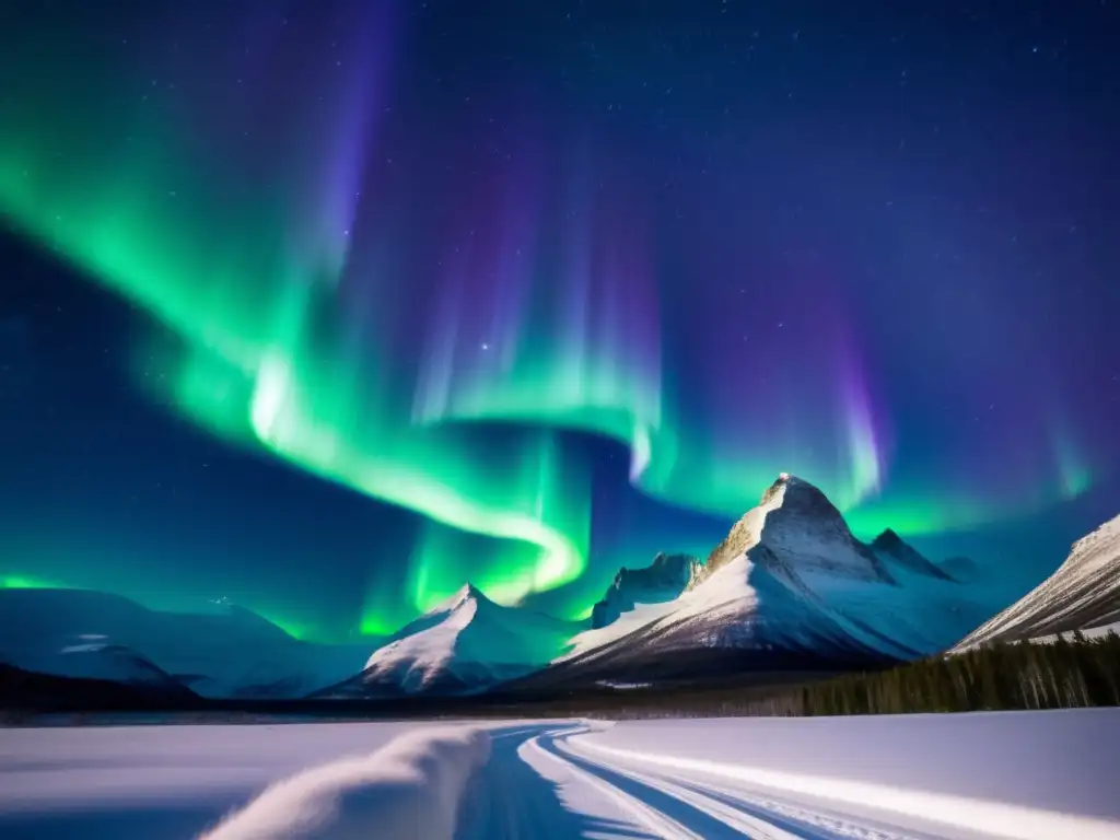 Fotografía nocturna auroras boreales