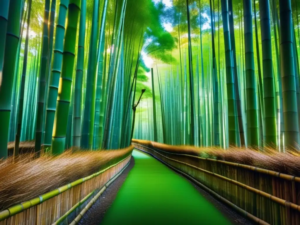 Senderismo en Kyoto: Descubre la belleza y misterio del bosque de bambú con un hiker solitario