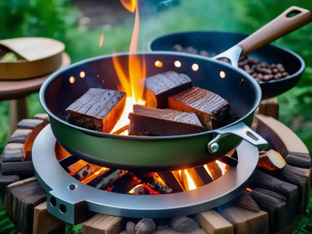 Campamento acogedor con fogata, tarta de manzana y cupcakes de bayas: Recetas de repostería para camping al aire libre