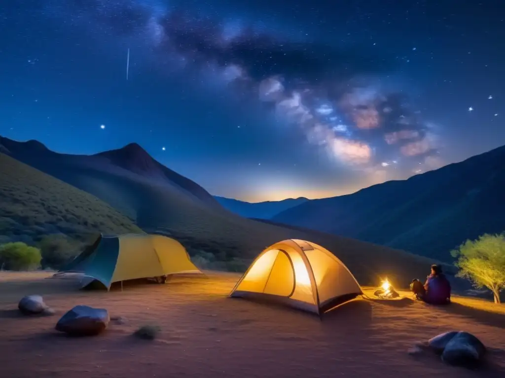 Noche estrellada en Parque Nacional Valle Estelar: Mejores zonas acampada observación astronómica