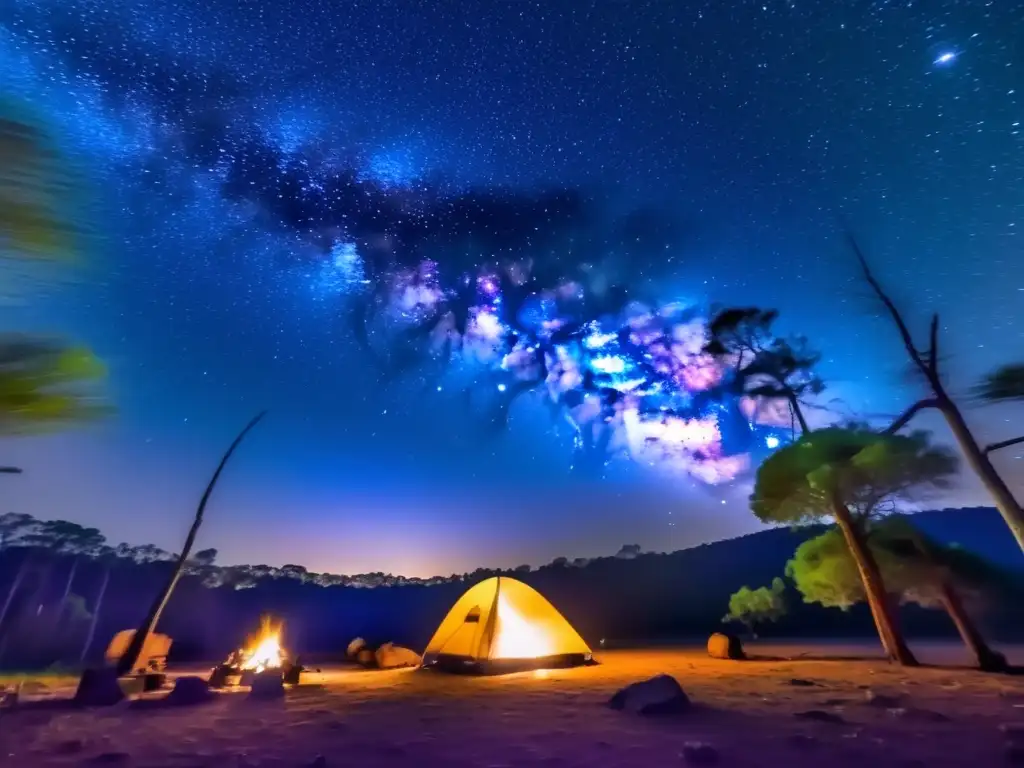 Acampada para observadores del cielo en Parque Nacional de las Estrellas