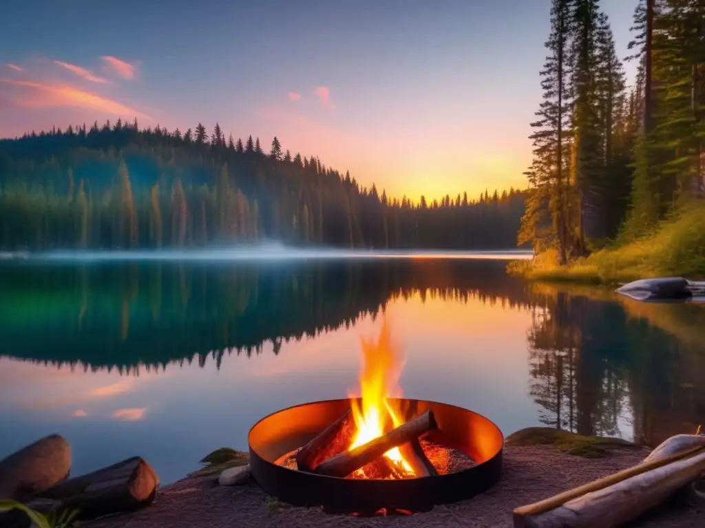 Campamento junto al lago: Beneficios emocionales de entornos naturales