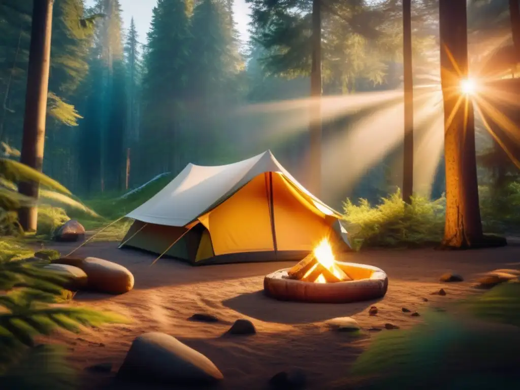 Campamento en el bosque: Beneficios del camping para la concentración