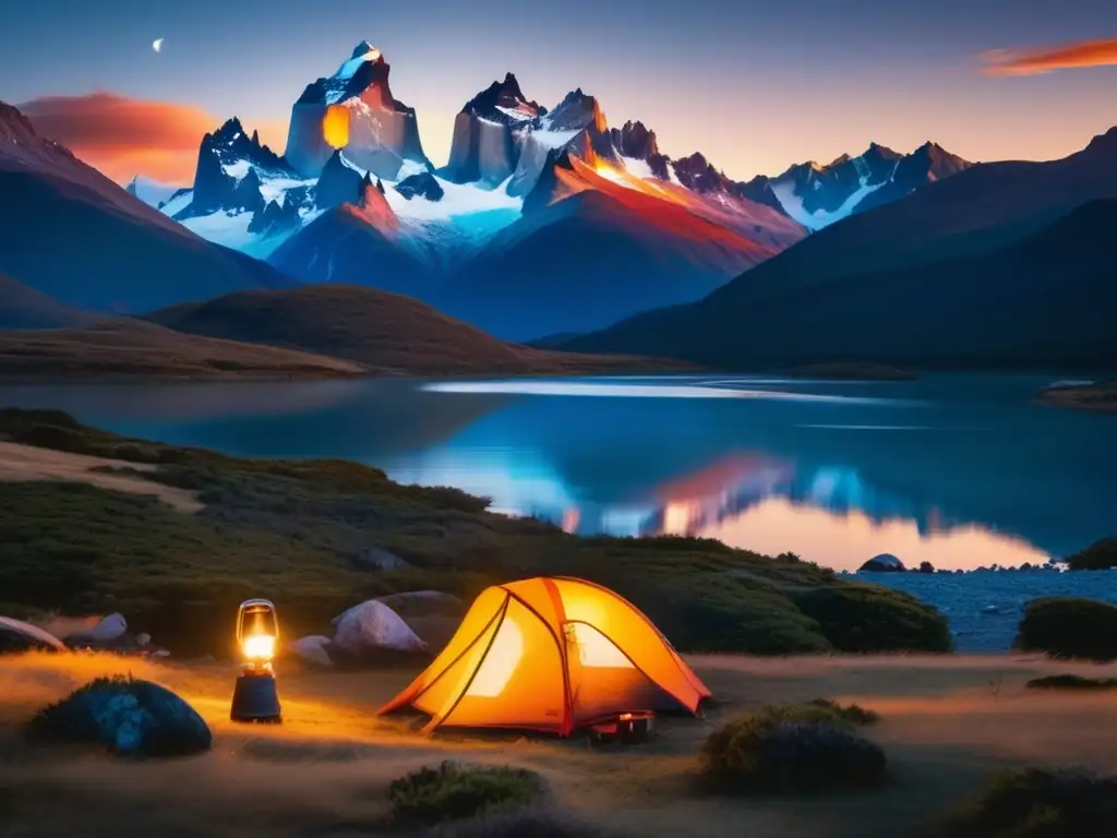 Campamento secreto en la mística Patagonia: guía de camping con paisajes impresionantes y misteriosos