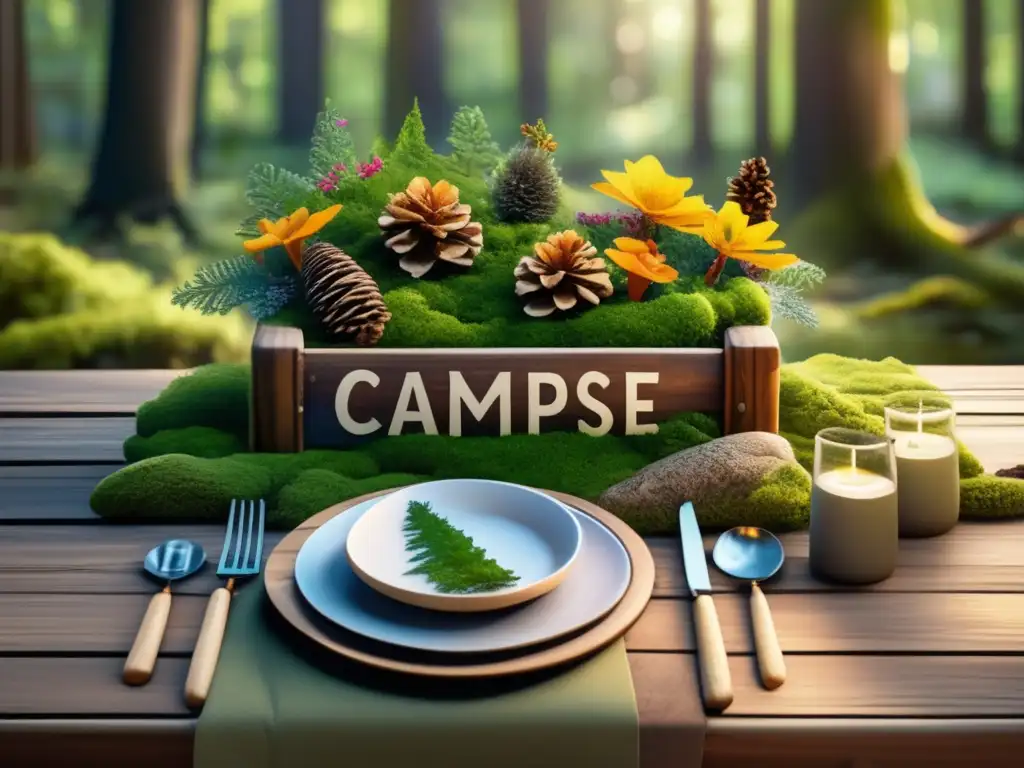 Imagen mesa campamento: Recetas campamento sorprender compañeros acampada