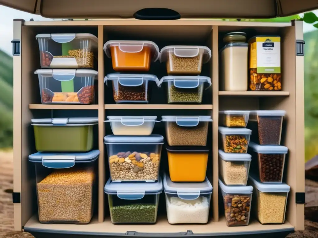 Organizada despensa de camping: Consejos de conservación de alimentos al aire libre