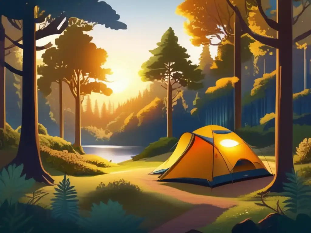 Camping en bosque mágico: senderismo y beneficios