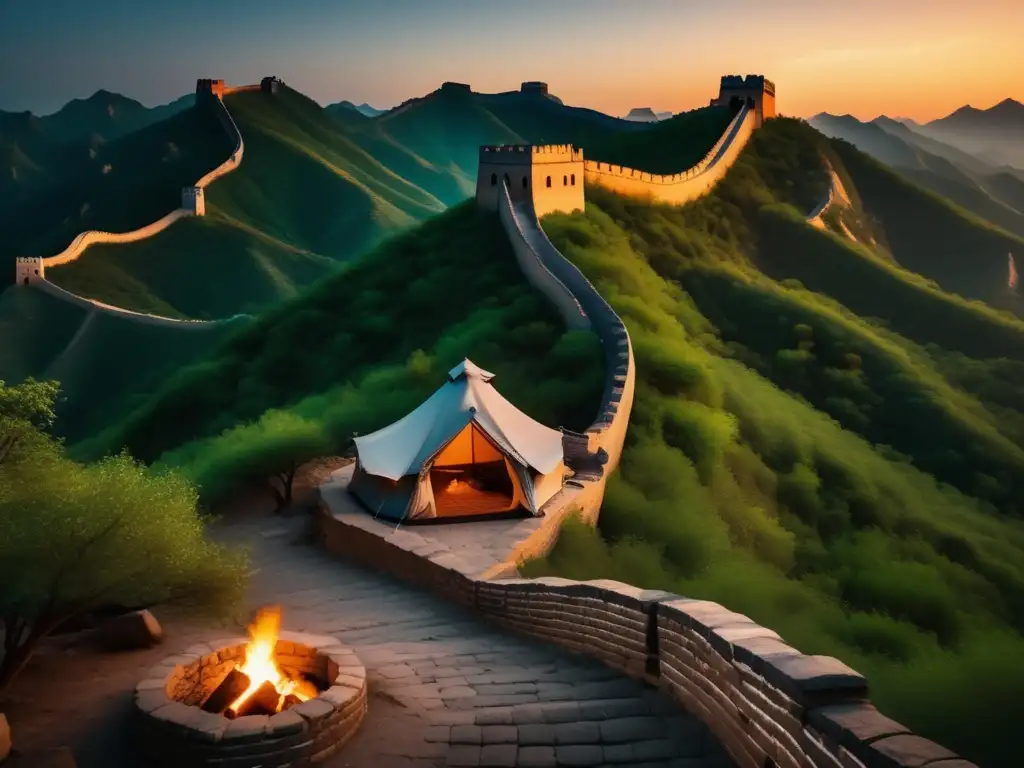 Descubriendo la belleza del senderismo y camping en la Gran Muralla China