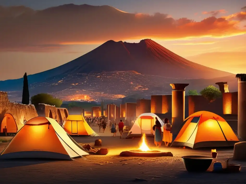 Acampada en Pompeya: misterios y bellezas del mundo natural