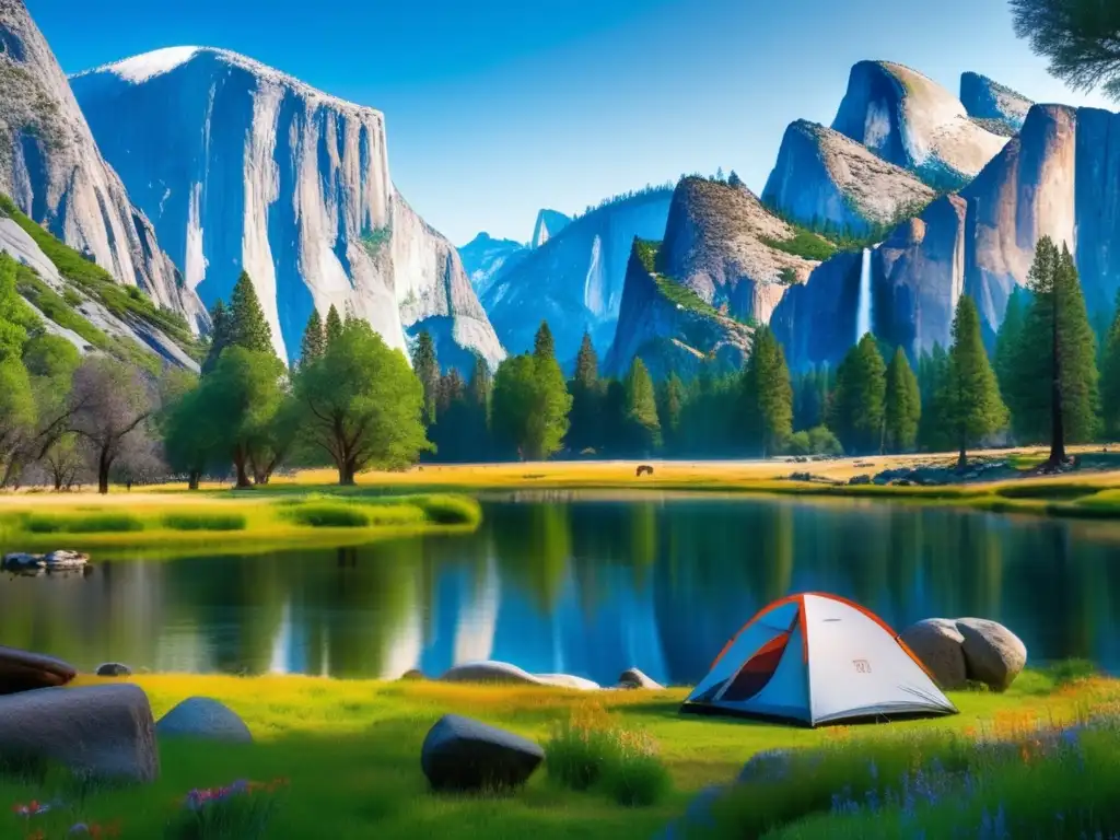 Camping en el Parque Nacional Yosemite: impacto turismo biodiversidad