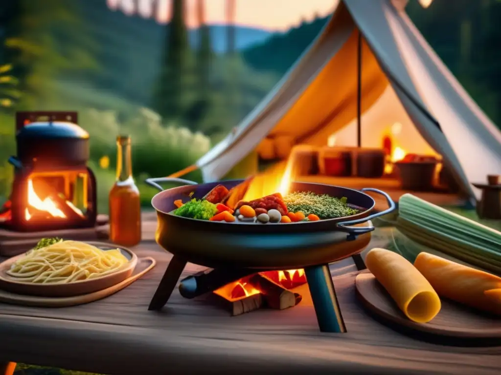 Campamento en el bosque: Recetas camping alimentos secos