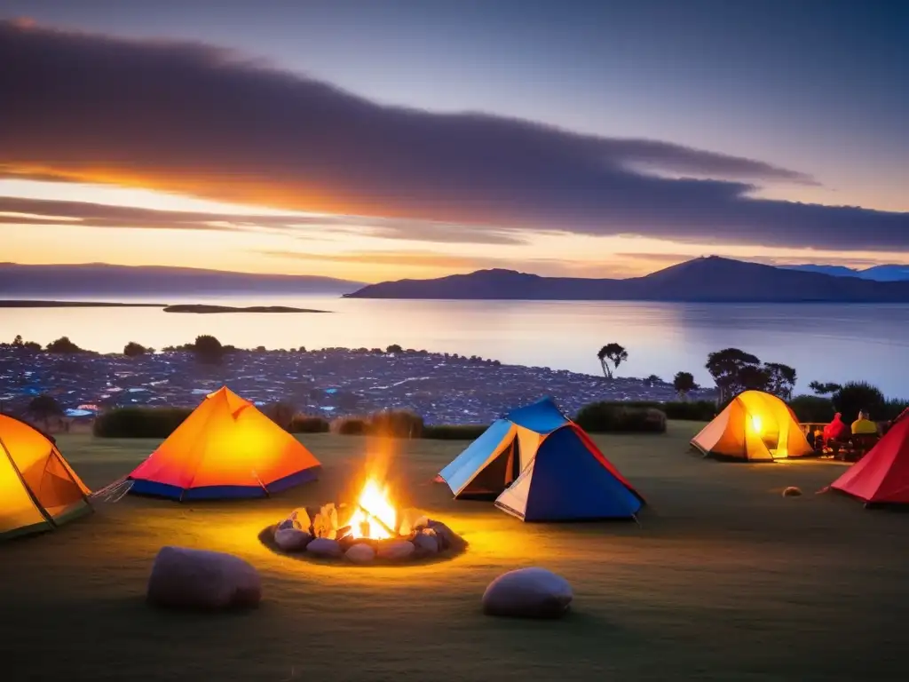 Experiencia acampada Lago Titicaca: majestuosidad de la naturaleza y cultura convergen en este mágico atardecer