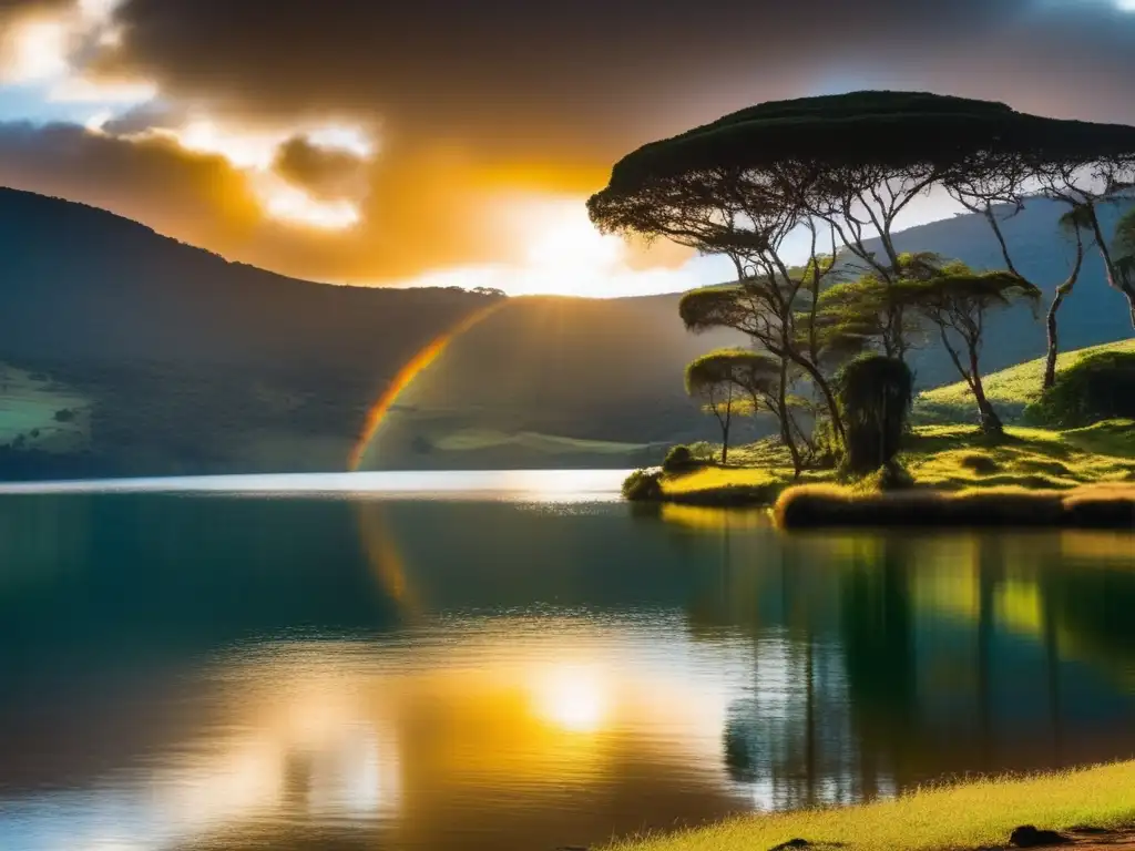 Descubriendo los secretos de la Laguna de Guatavita: una escena mística con exploradores alrededor de una fogata