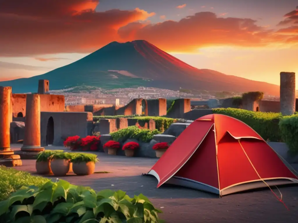 Acampada en Pompeya: misterios y bellezas del mundo natural