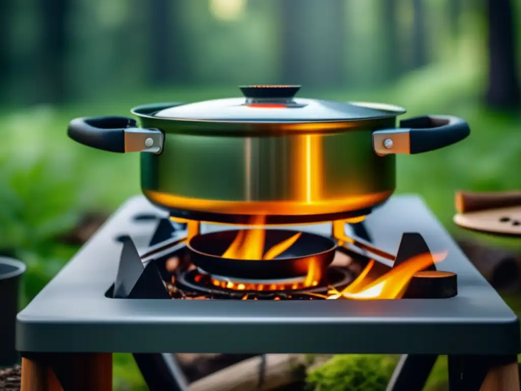 Utensilios cocina camping: guía completa en bosque con estufa 8k