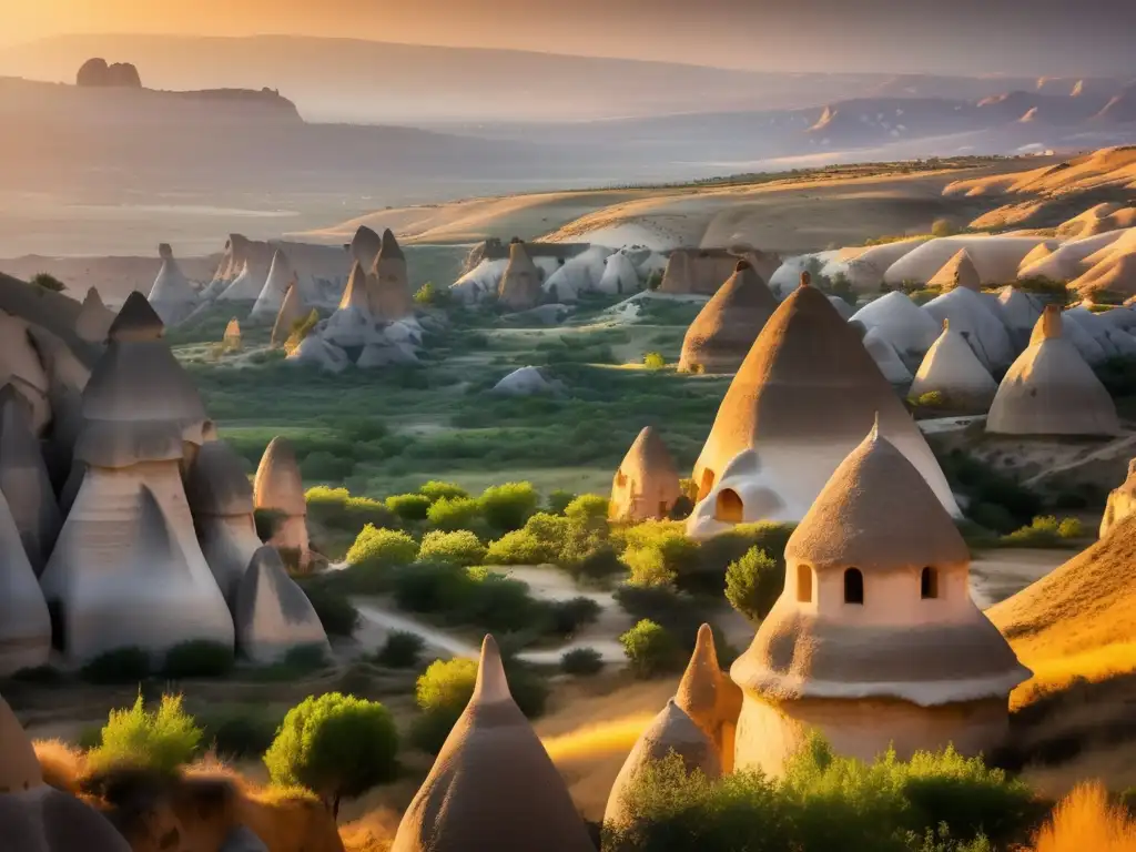 Vistas impresionantes de las místicas cuevas de Cappadocia con senderismo en cuevas de Cappadocia