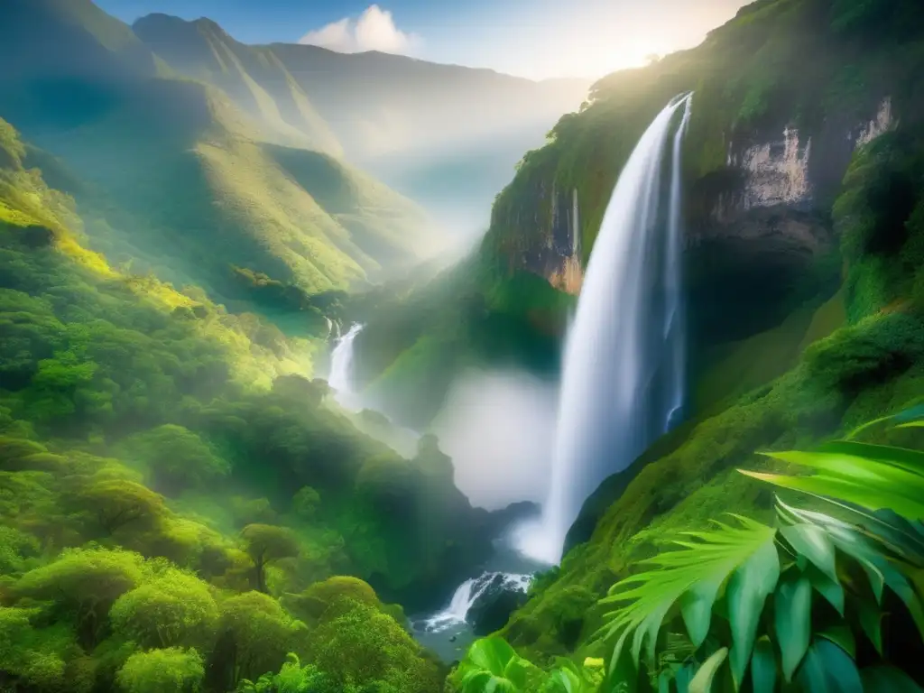 Cascada de los Suspiros: Historias emocionantes en un paisaje mágico de cascada, sol y amor