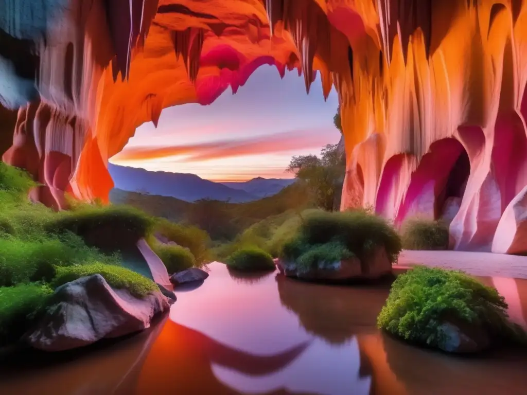 Cavernas de Mármol en Chile: Maravilloso atardecer en 8K