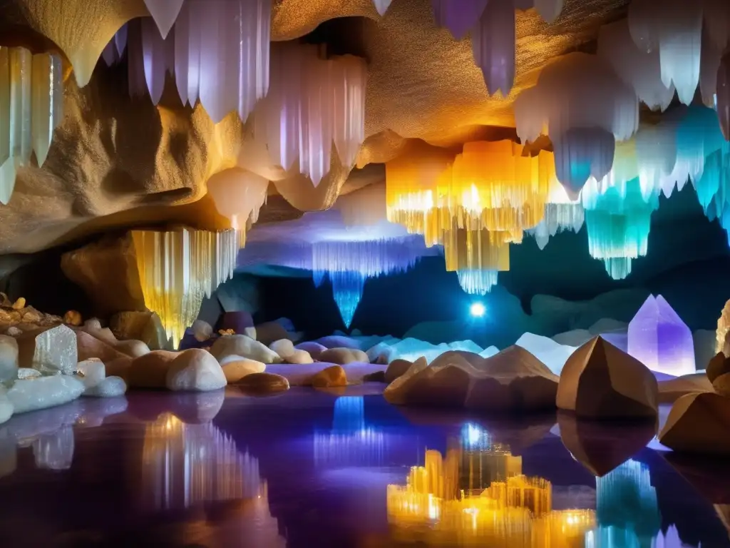 Cueva cristalina con poderes y simbolismo en la espiritualidad