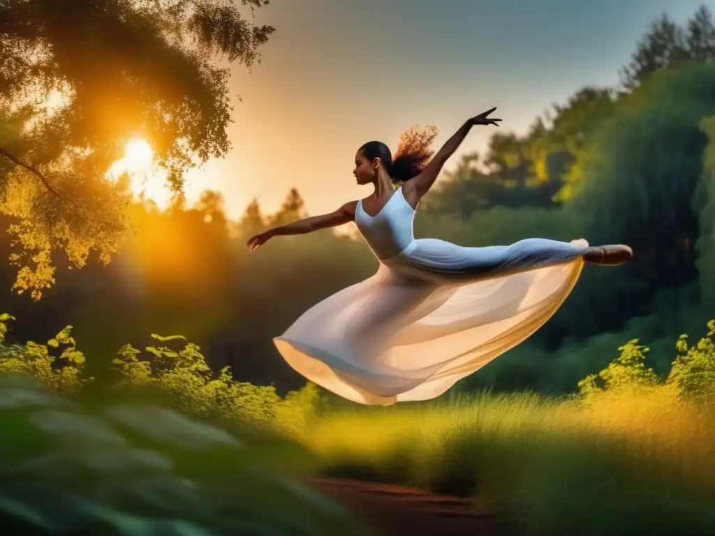 Bailarina en la naturaleza: Beneficios de la danza