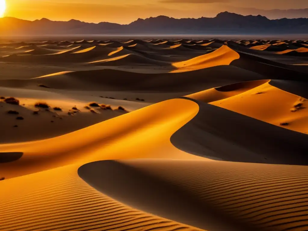 Paisaje desértico con orientación en zonas desérticas