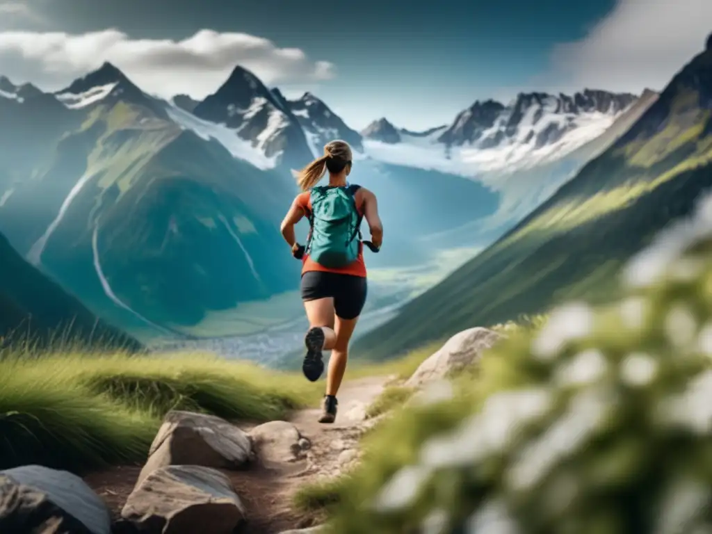 Persona ejercitándose al aire libre en paisaje natural, resaltando importancia de planificación y preparación en supervivencia