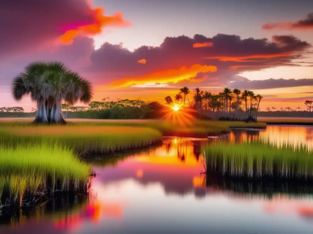 Un amanecer impresionante en el Everglades National Park