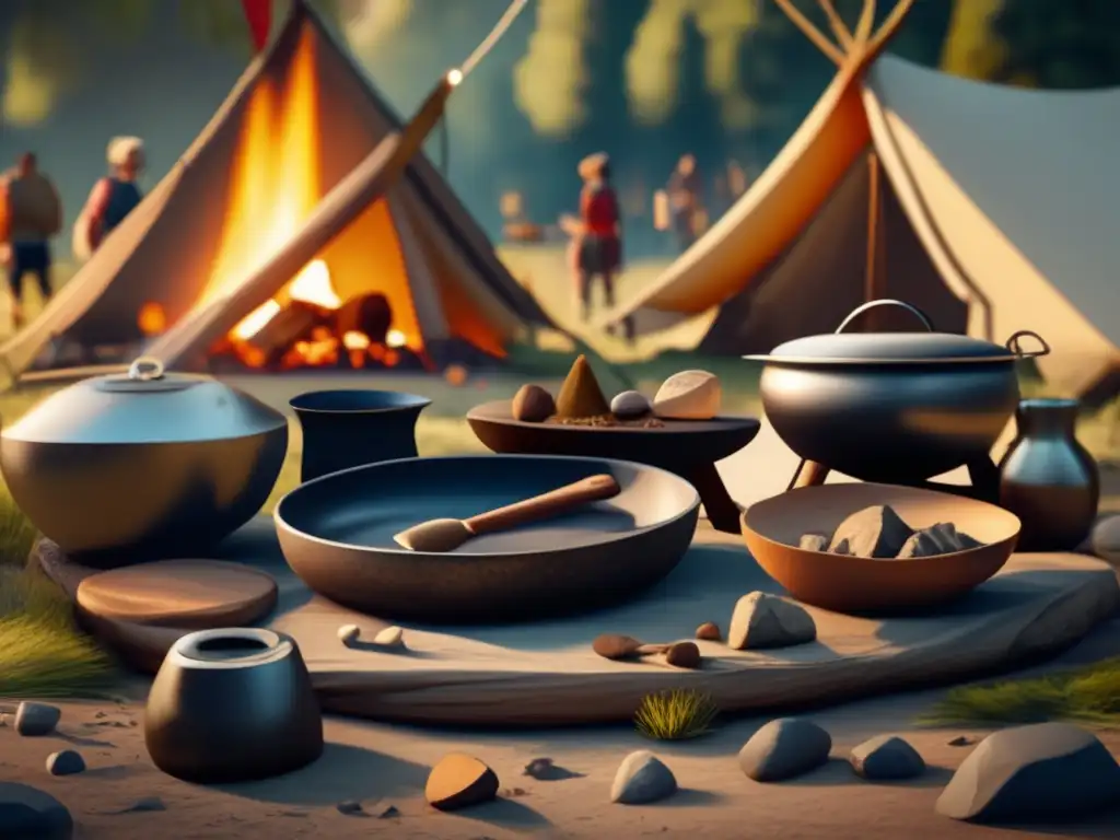 Campamento: historia y evolución de la cocina (110 caracteres)