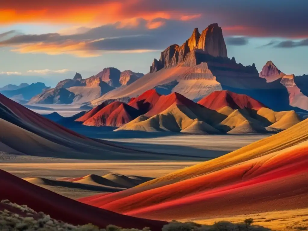 Orientación geológica para campistas en senderismo: Majestuosas montañas, colores vibrantes y misterio en un paisaje remoto