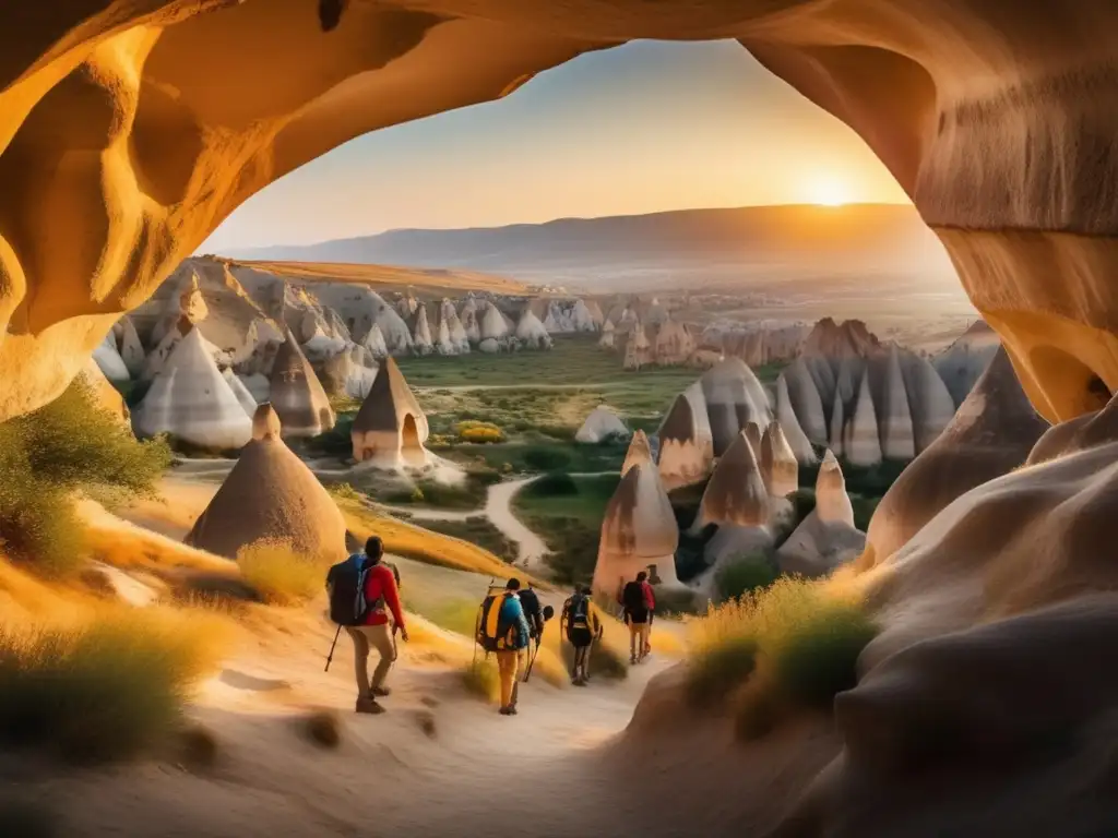 Senderismo en cuevas de Cappadocia