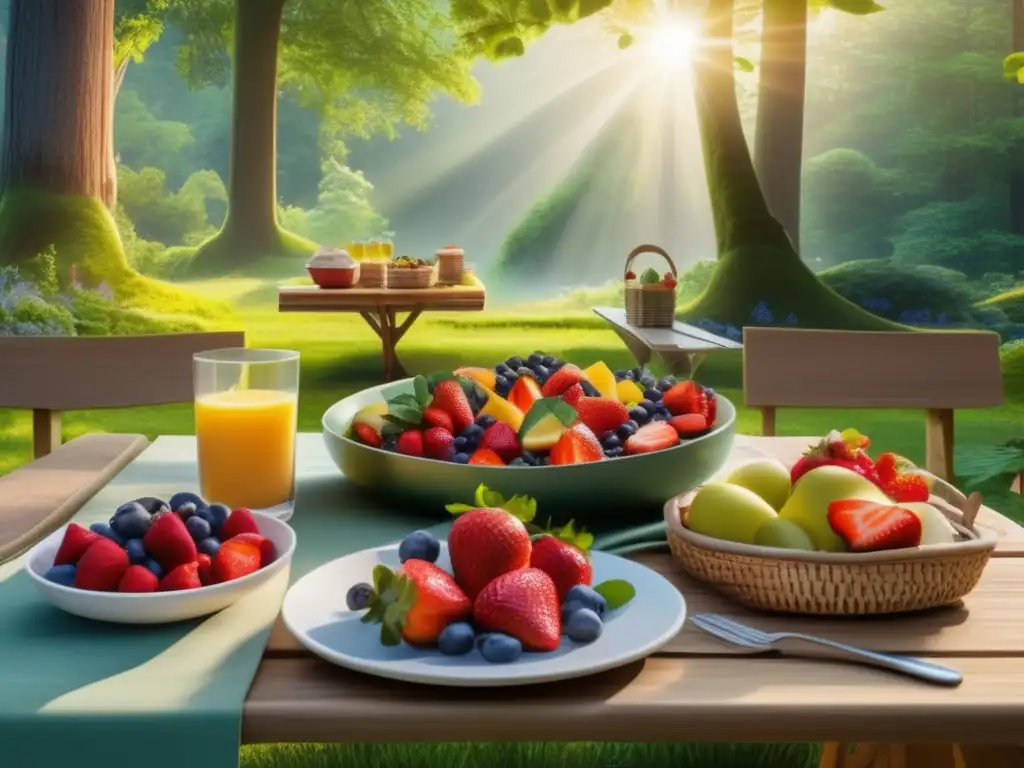 Desayuno saludable en la naturaleza con Recetas de desayuno saludables naturaleza