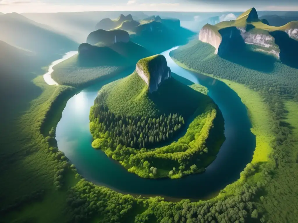 Senderismo consciente y conservación de la naturaleza en una imagen impresionante de 8k que revela una vasta y virgen naturaleza