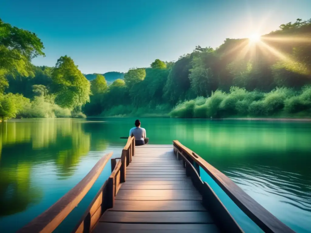 Descubriendo el encanto del Río de los Sueños - Imagen 8k de un río sereno rodeado de vegetación exuberante y árboles imponentes