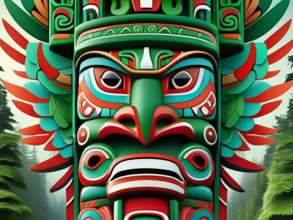 Totem Haida: Significado espiritual y cultura (110 caracteres)