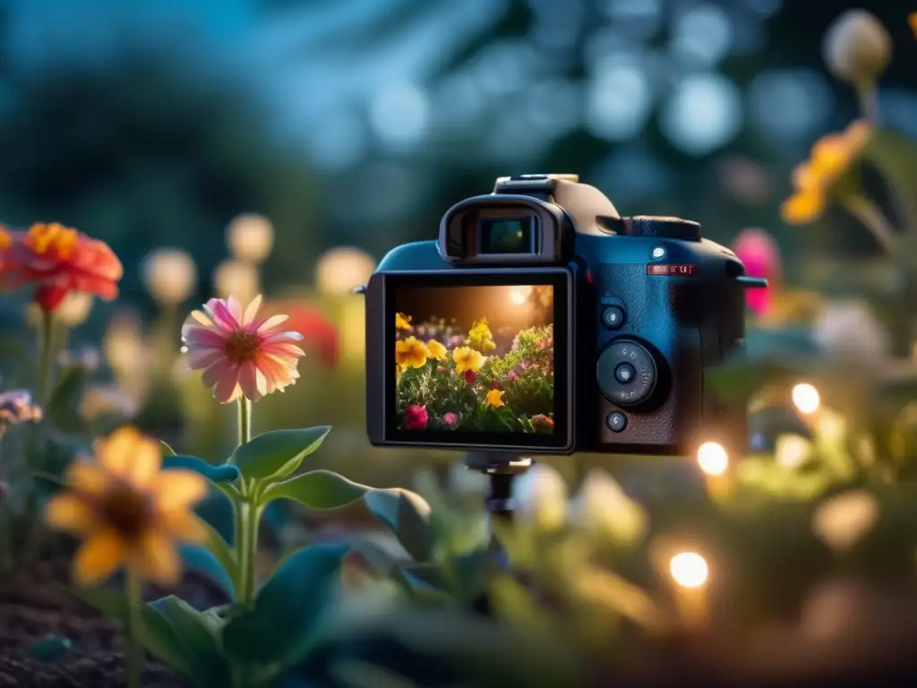 Fotografía nocturna de plantas y flores: Secretos revelados en un jardín iluminado por la luna