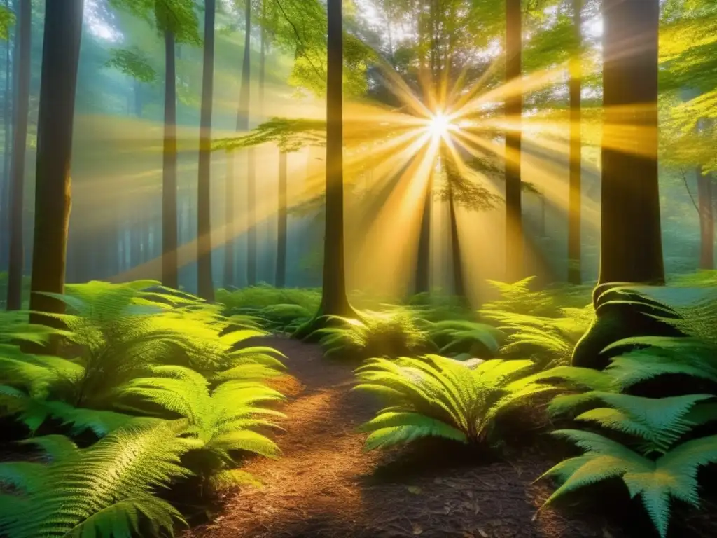 Técnicas de fotografía con luz natural en un bosque encantador, donde se juega con la luz y la naturaleza