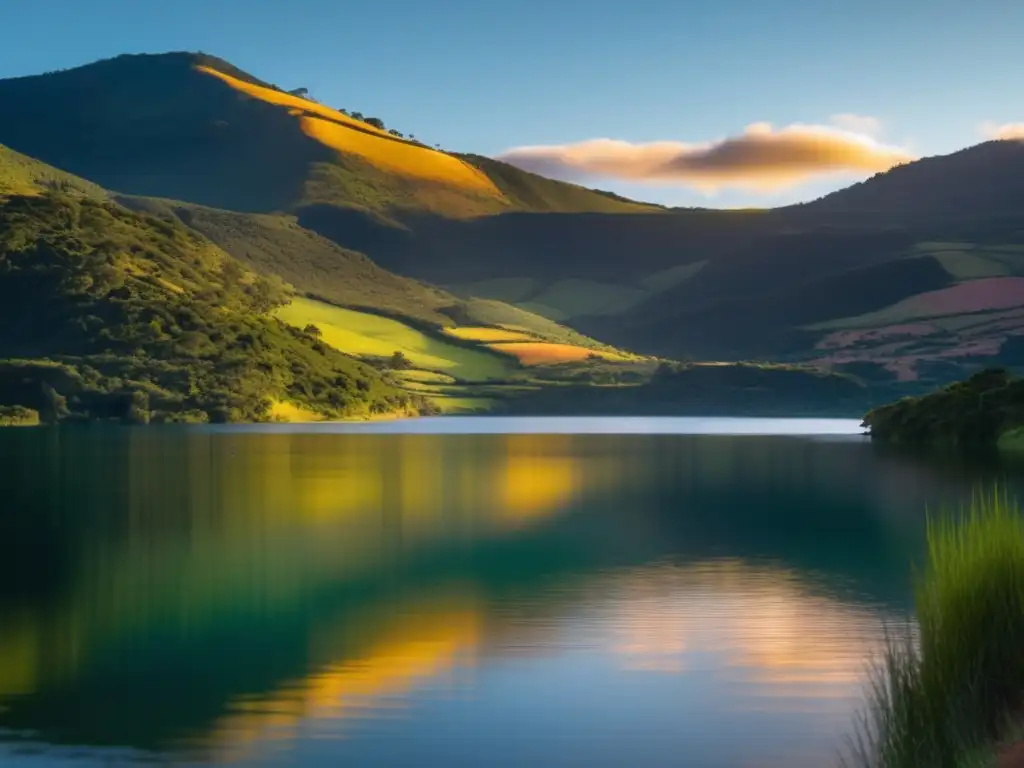 Descubriendo los secretos de la Laguna de Guatavita al atardecer