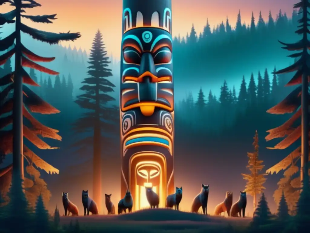 Simbolismo totems Haida: Significado espiritual de la cultura