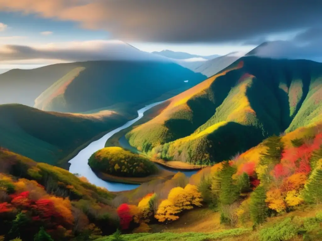 Senderismo en lugares sagrados de Hokkaido en el místico Parque Nacional Shiretoko, Japón