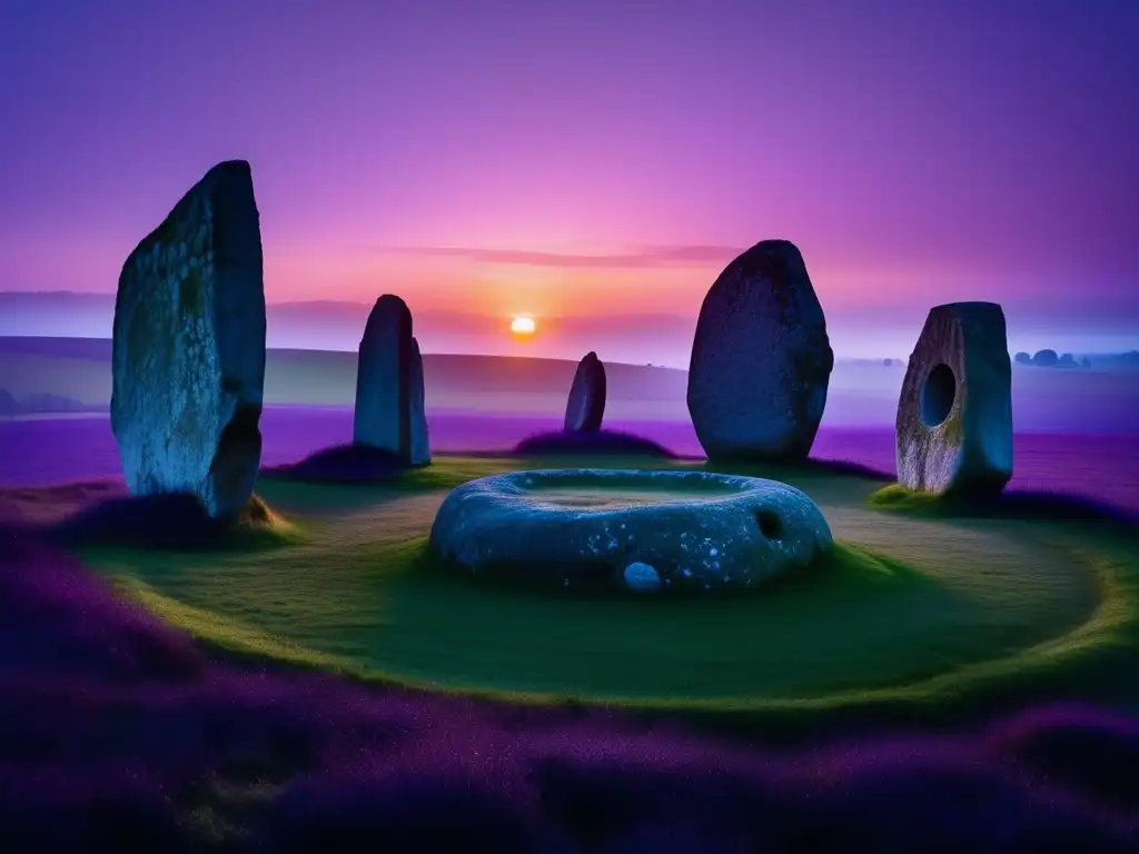 Senderismo en círculo de piedras Avebury