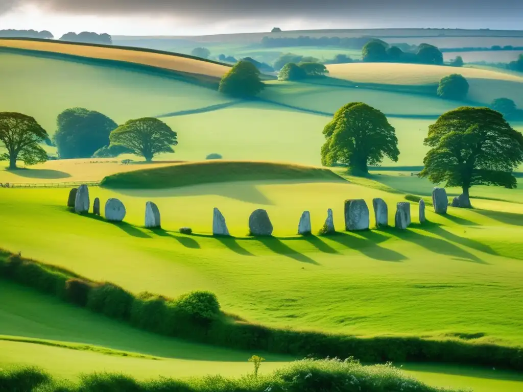 Senderismo en círculo de piedras Avebury