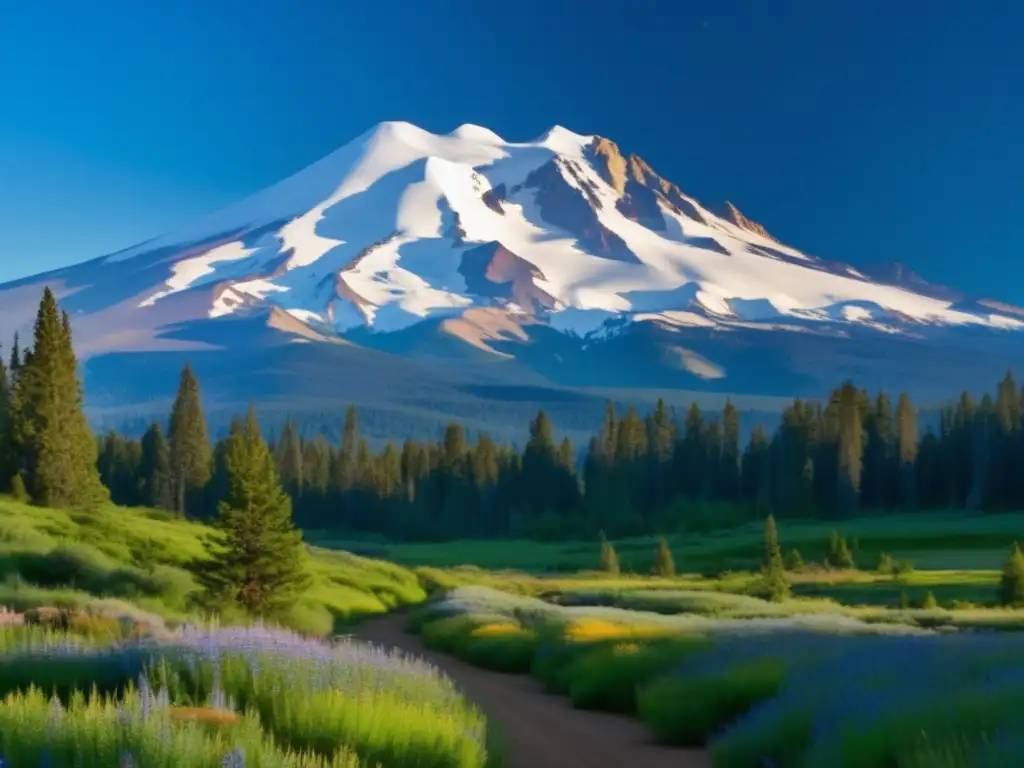 Vista impresionante del Monte Shasta, con senderismo, leyendas antiguas y belleza cautivadora