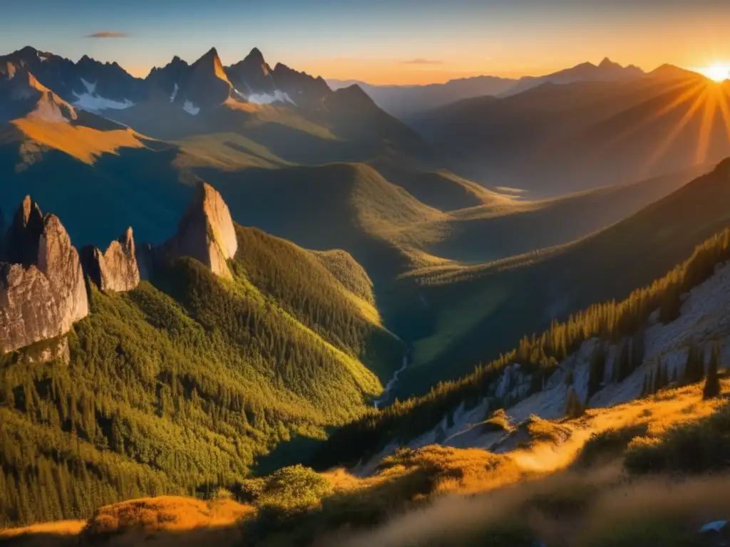 Impresionante paisaje montañoso, senderismo en la naturaleza salvaje - Importancia condición física senderismo