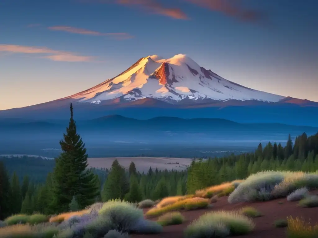 Majestuoso Monte Shasta, leyendas antiguas en senderismo