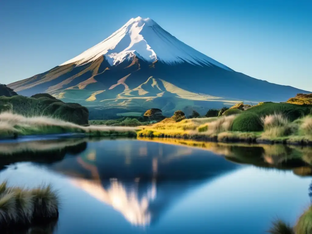 Majestuosidad sagrada: Montaña Taranaki, Nueva Zelanda - Lugares sagrados Maoríes Nueva Zelanda