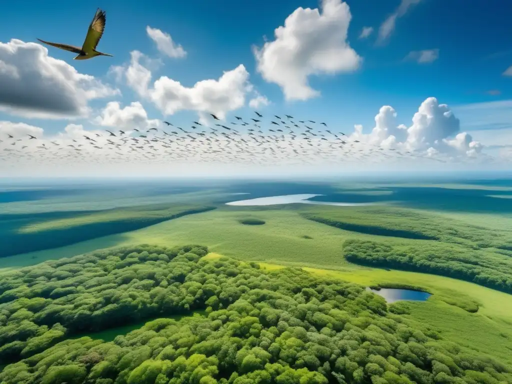 Navegación aérea campistas aves: imagen impresionante que muestra la utilización de aves como guías en la naturaleza