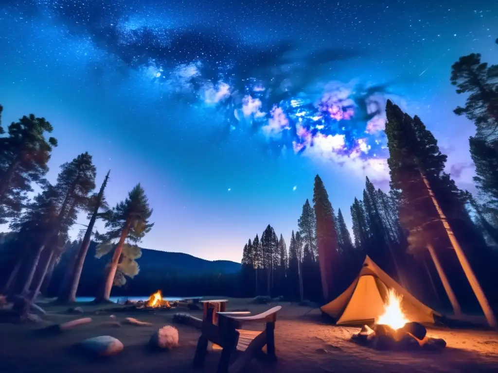 Camping bajo la Vía Láctea, mejor zona para observación astronómica