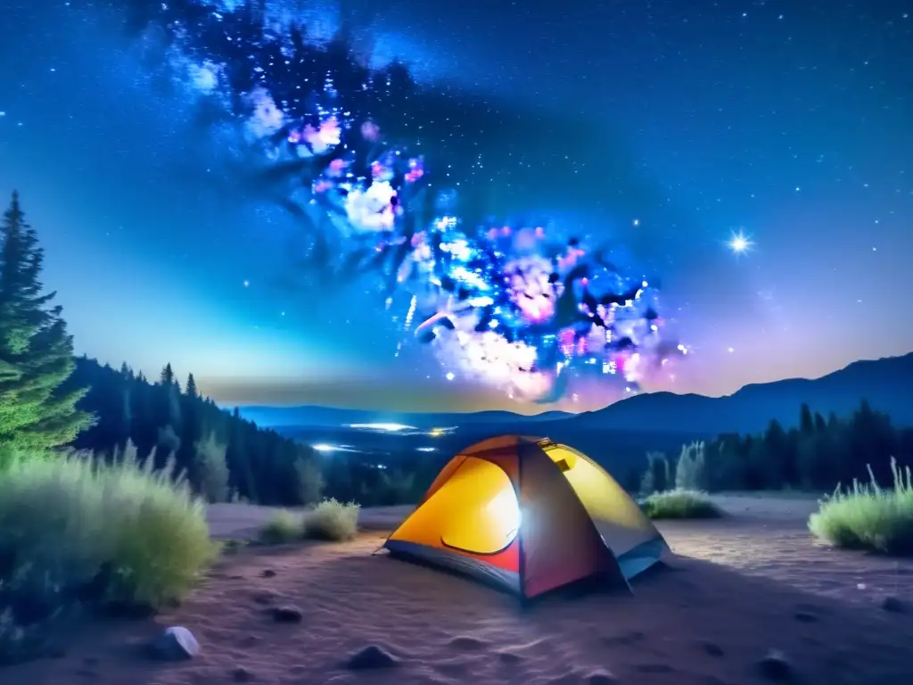 Noche estrellada: astrología en senderismo y camping