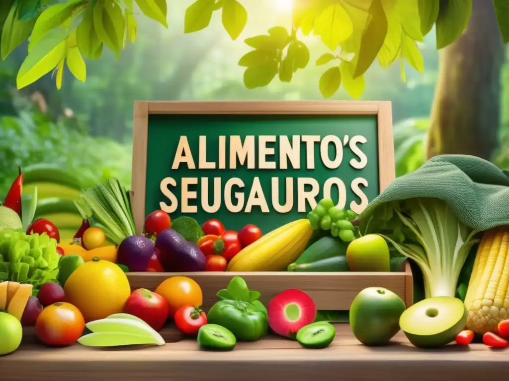 Picnic con alimentos seguros y frescos en naturaleza